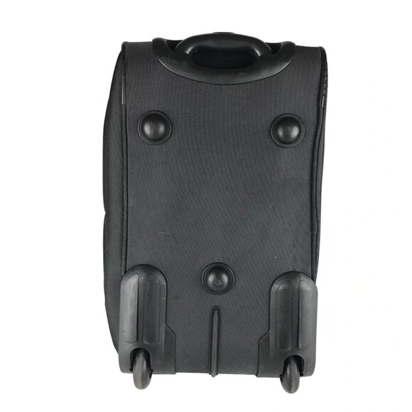 KKDK Unisex Adult‎ Black Gray Double Handles Pockets Trolley Duffle Luggage Bag - Picture 6 of 11